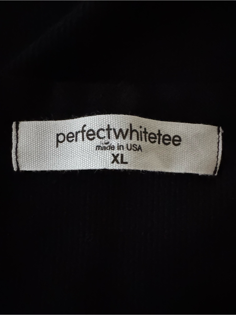PerfectWhiteTee Jordan Ribbed U Neck Black Tank XL - Picture 7 of 10